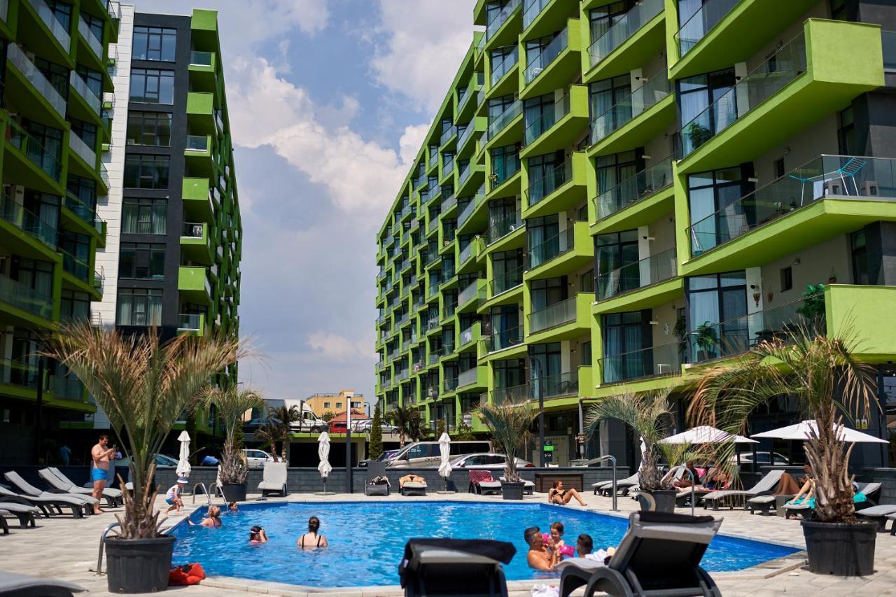 Cristalex Aparthotel & Spa Mamaia Nord Năvodari Exteriör bild