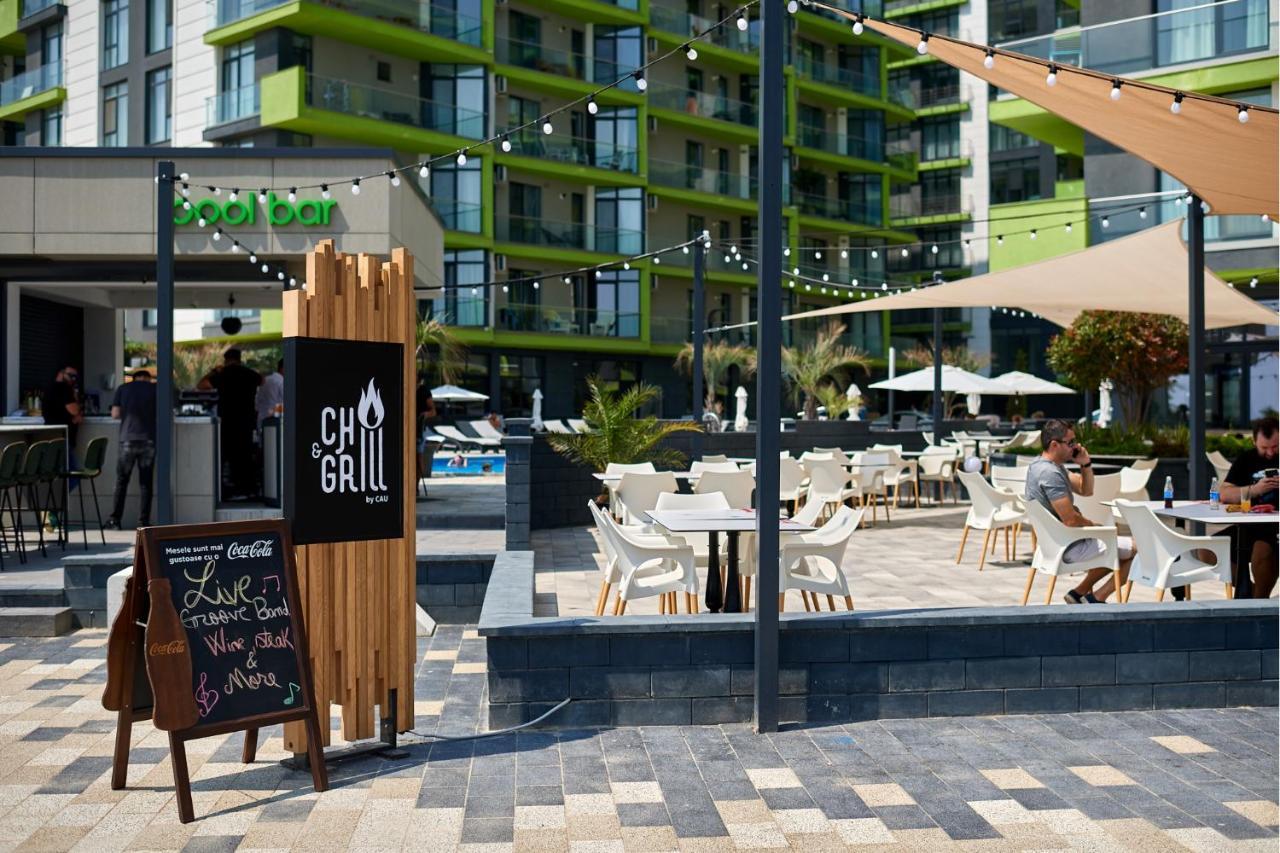 Cristalex Aparthotel & Spa Mamaia Nord Năvodari Exteriör bild